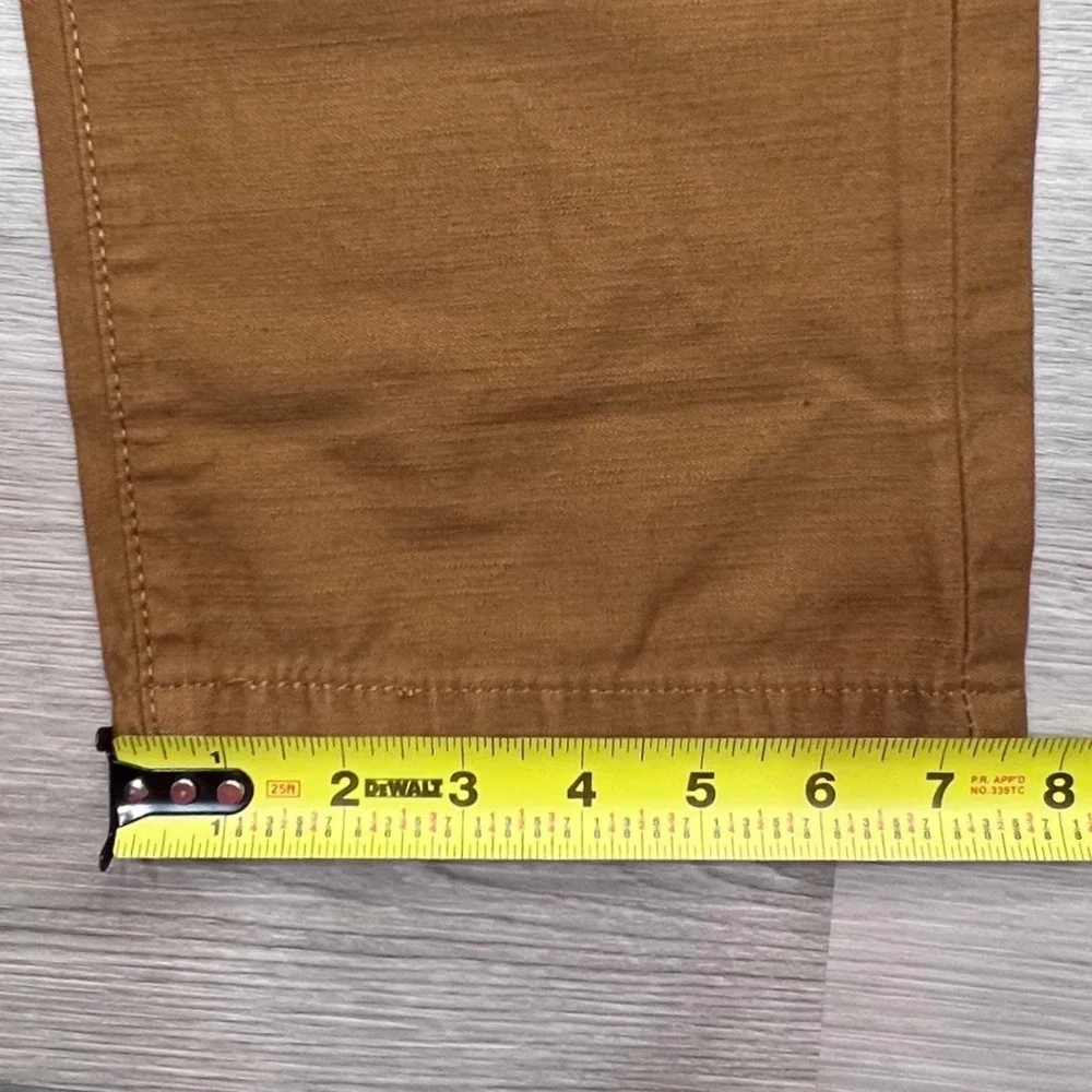 Levis Middy Straight Pants Brown Tobacco Cotton Mid Rise 33x30 NEW